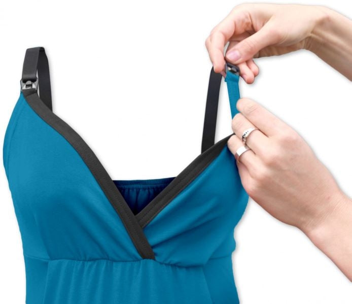 JOŽÁNEK Těhotenské, kojící tilko - tyrkys do