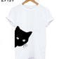 cat looking out side Print Women tshirt Cotton Casual Funny t shirt For Lady Girl Top Tee Hipster Tumblr Drop Ship Z-1056